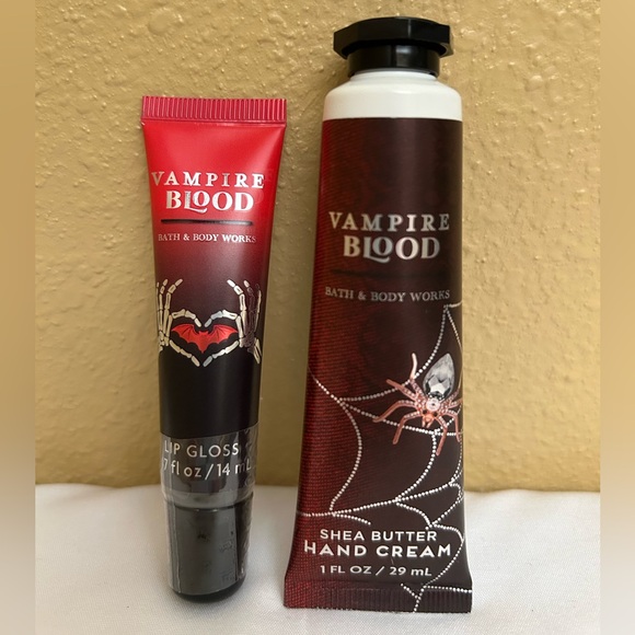 Bath and Body Works Vampire Blood Body Cream Hand Cream Lip Gloss NWT - Picture 2 of 4